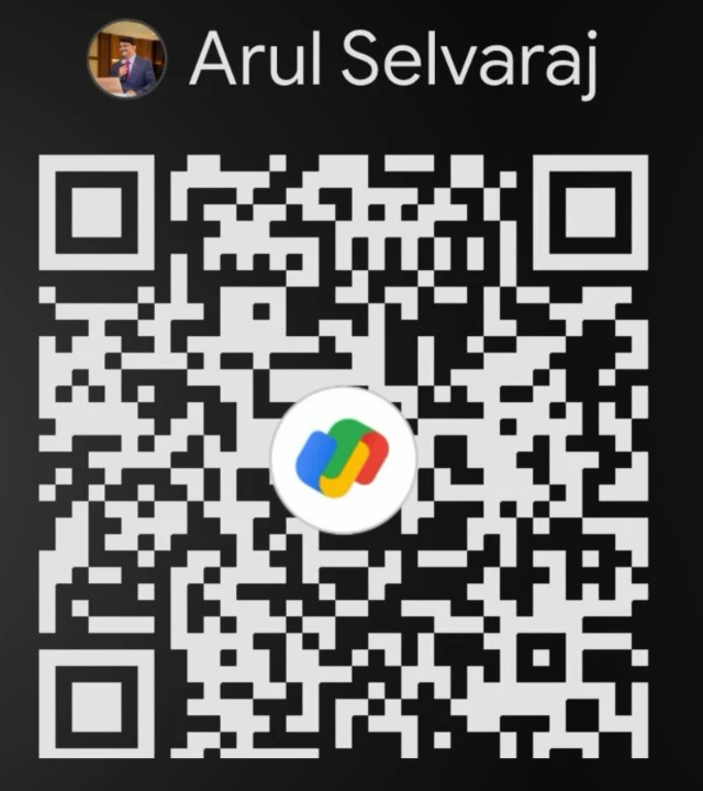 Google Pay QR code to give to Jesus Gives Ministries (Arul Selvaraj)