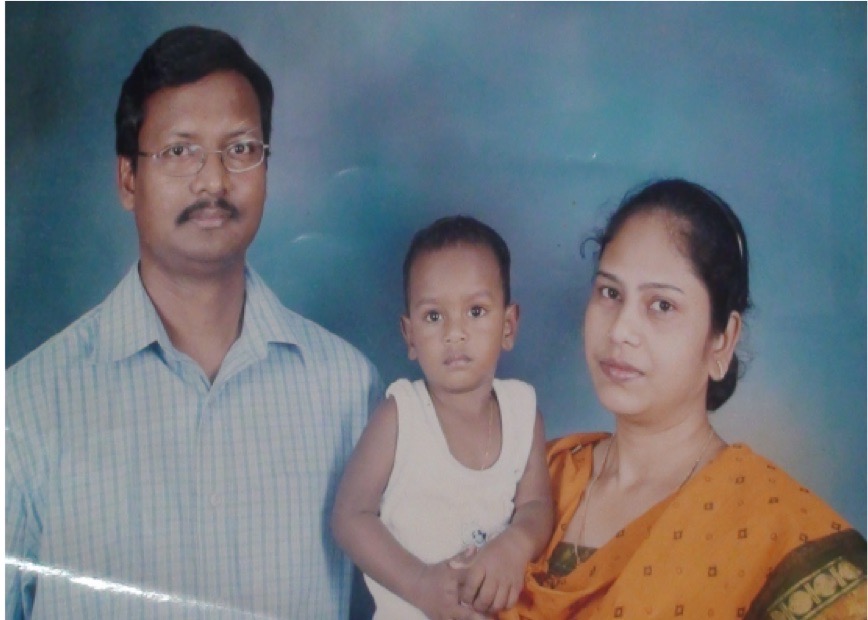 Bro. Samad and his wife with their son Immanuel, born after seven years of prayer